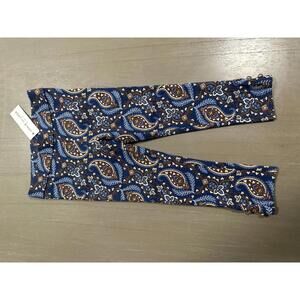 Janie and Jack Paisley Button Cuff Ponte Pant NWT size 3